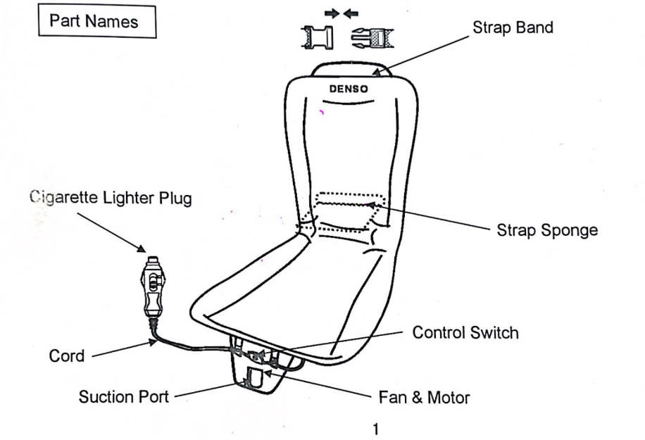 DENSO -  COOLING CUSHION - CAR USE