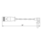 BOSCH - 1987474966 - Warning Contact, brake pad wear